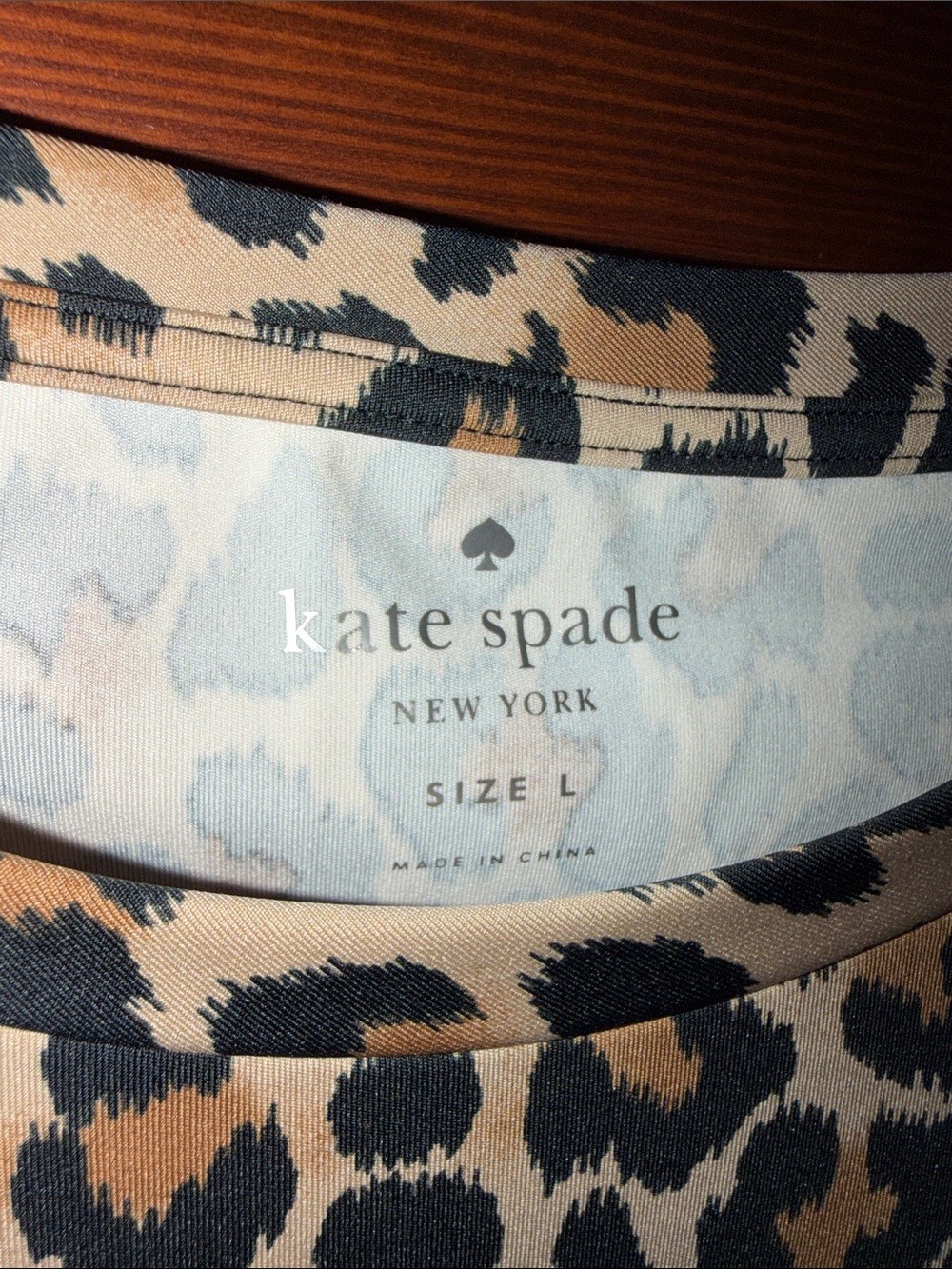 Kate Spade Leopard Print Ruffle Hem Blouse - Picture 2 of 5